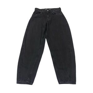 NWT Old Navy High Rise Barrel Leg Balloon Jean (Black)